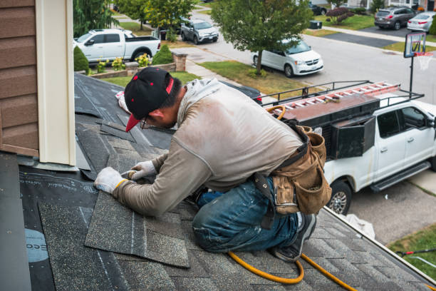 Professional Roof Replacement technician working in Wallpack Center, NJ